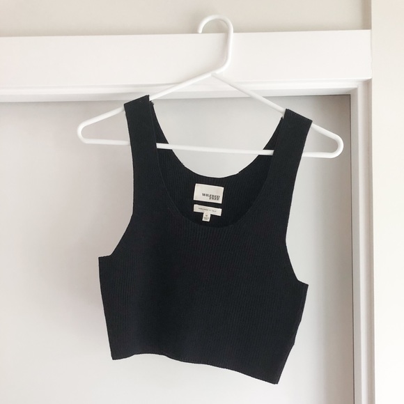 Wilfred Tops - ARITZIA Wilfred Free Cordero Knit Crop Top